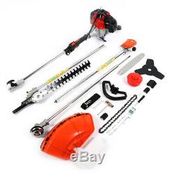 Multi Function Garden Tool 4 in 1 Petrol Trimmer Grass Brush Cutter Chainsaw