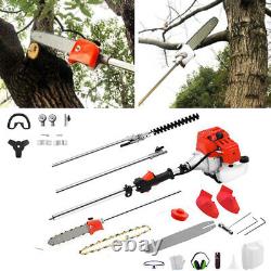 Multi Function Garden Tool 5in1 Petrol Strimmer Brush Cutter Chainsaw sweeper