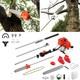 Multi Function Garden Tool 5in1 Petrol Strimmer Brush Cutter Chainsaw Sweeper