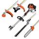 Multi-functional Garden Tool 52cc Two-stroke Engine Hedge Trimmer Brush Cutter
