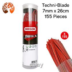 OREGON Techni-Blade Heavy Duty Nylon Line 7mm 26cm x 155Pcs Strimmer Brushcutter