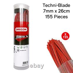 OREGON Techni-Blade Nylon Line 7mm 26cm 155 Pieces Strimmer Trimmer Brushcutter