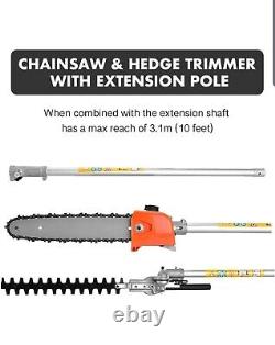 Parker 52cc Multi Function Garden Tool, Chainsaw, Hedge Trimmer, Brush Cutter