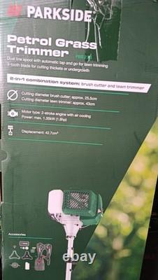 Parkside Petrol 2in1 combination system brush cutter lawn trimmer Low-vibration