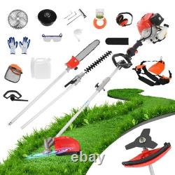 Petrol Backpack Brush Cutter Strimmer Grass Trimmer Garden 52cc 2 Stroke Kit