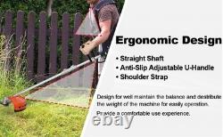 Petrol Backpack Brush Cutter Strimmer Grass Trimmer Garden 52cc 2 Stroke Kit