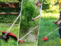 Petrol Backpack Brush Cutter Strimmer Grass Trimmer Garden 52cc 2 Stroke Kit