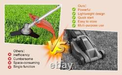 Petrol Backpack Brush Cutter Strimmer Grass Trimmer Garden 52cc 2 Stroke Kit
