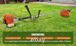 Petrol Backpack Brush Cutter Strimmer Grass Trimmer Garden 52cc 2 Stroke Kit