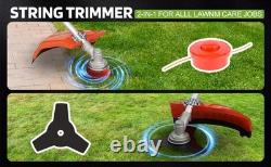 Petrol Backpack Brush Cutter Strimmer Grass Trimmer Garden 52cc 2 Stroke Kit