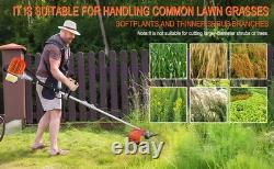 Petrol Backpack Brush Cutter Strimmer Grass Trimmer Garden 52cc 2 Stroke Kit