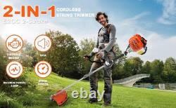 Petrol Backpack Brush Cutter Strimmer Grass Trimmer Garden 52cc 2 Stroke Kit