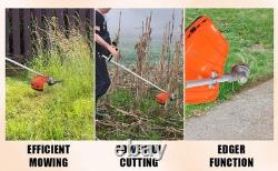 Petrol Backpack Brush Cutter Strimmer Grass Trimmer Garden 52cc 2 Stroke Kit
