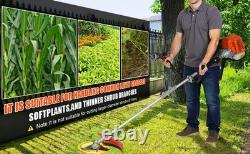 Petrol Backpack Brush Cutter Strimmer Grass Trimmer Garden 52cc 2 Stroke Kit