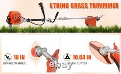 Petrol Backpack Brush Cutter Strimmer Grass Trimmer Garden 52cc 2 Stroke Kit