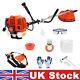 Petrol Backpack Brush Cutter Strimmer Grass Trimmer Garden 52cc 2 Stroke Kit Uk