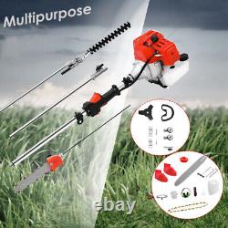 Petrol Backpack Strimmer Brushcutter Chainsaw Hedgetrimmer Garden 5in1 Kit 52cc