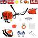 Petrol Backpack Strimmer Brushcutter Hedge Trimmer Garden 2in1 Kit 52cc Uk