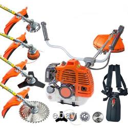 Petrol Brushcutter Strimmer Grass Trimmer 4-in-1 52cc with Harness for gadren