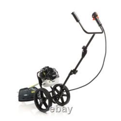 Petrol Brushcutter with Wheels 1.9kW 2-in-1 Brush Saw & Lawn Trimmer