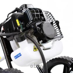 Petrol Brushcutter with Wheels 1.9kW 2-in-1 Brush Saw & Lawn Trimmer