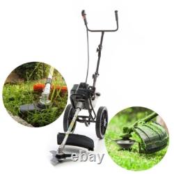 Petrol Brushcutter with Wheels 1.9kW 2-in-1 Brush Saw & Lawn Trimmer