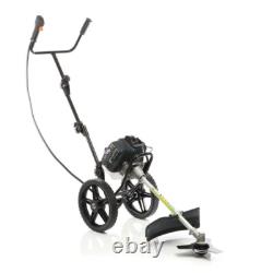 Petrol Brushcutter with Wheels 1.9kW 2-in-1 Brush Saw & Lawn Trimmer
