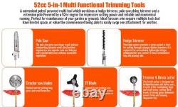 Petrol Garden Multi Tool 52cc 5 in 1 Chainsaw, Strimmer, Hedge Trimmer Conentool