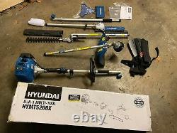 Petrol Garden Multi Tool 52cc 5 in 1 Chainsaw, Strimmer, Hedge Trimmer Hyundai