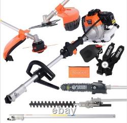 Petrol Garden Multi Tool 52cc 5 in 1 Chainsaw, Strimmer, Hedge Trimmer, Pole Saw