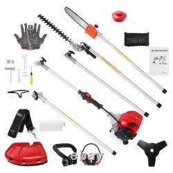 Petrol Garden Multi Tool 52cc 5 in 1 Pole Chainsawith Strimmer/ Hedge Trimmer