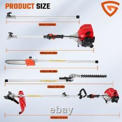 Petrol Garden Multi Tool 52cc 5 in 1 Pole Chainsawith Strimmer/ Hedge Trimmer