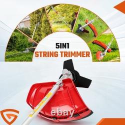 Petrol Garden Multi Tool 52cc 5 in 1 Pole Chainsawith Strimmer/ Hedge Trimmer