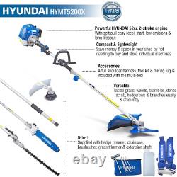 Petrol Garden Multi Tool 52cc 5in1 Strimmer Chainsaw Hedge Trimmer 3Yr Warranty