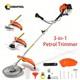 Petrol Grass Trimmer 52cc 2-stroke Brushcutter Hedge Row Strimmer Multi Tool New
