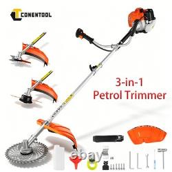Petrol Grass Trimmer 52cc 2-Stroke Brushcutter Hedge Row Strimmer Multi Tool New