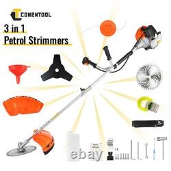 Petrol Grass Trimmer 52cc Brushcutter Hedge 3IN1 Row Strimmer trimming Tool NEW