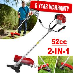 Petrol Grass Trimmer Strimmer 52cc Brush cutter Garden Tool 5 YEAR WARRANTY