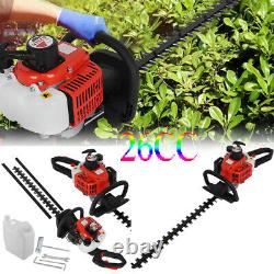 Petrol Hedge Trimmer 26cc 600mm Blades Brush Cutter Blade Double Sided UK