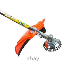 Petrol Strimmer Kit 52cc 2-Cycle Engine Shoulder Harness Included Guard GEARZAAR