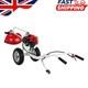 Petrol Wheeled Brush Cutter Handles Trimmer New 2.2kw Trolley 7500rpm 2 In 1
