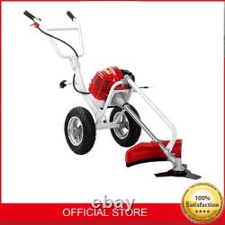 Petrol Wheeled Brush Cutter New Trimmer high-performance Grass 2-Stroke Trolley Petrol Wheeled Brush Cutter New Trimmer high-performance Grass 2-Stroke Trolley