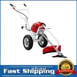 Petrol Wheeled Brush Cutter high-performance Handles Trimmer Professional Grass