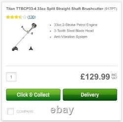 Petrol trimmer/strimmer 33cc