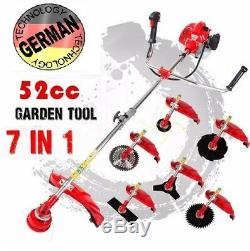 Pro Grass Cutter 7 in1 with 52cc Petrol Engine Multi Brush Trimmer Strimmer Tree