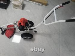 Profi-52cc 2-Stroke Wheeled Petrol Brush Strimmer Grass Weed Trimmer Cutter