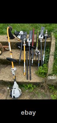 Ryobi expand-it touch start petrol multi tool strimmer brush cutter hedge pruner