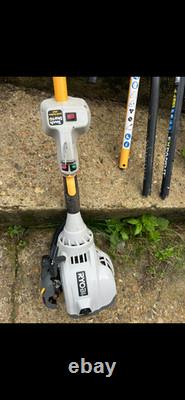 Ryobi expand-it touch start petrol multi tool strimmer brush cutter hedge pruner
