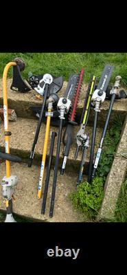 Ryobi expand-it touch start petrol multi tool strimmer brush cutter hedge pruner