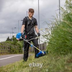 SGS 4pc Garden Tool Set 41cm Petrol Lawnmower, 52cc Strimmer/Brush Cutter & Oils